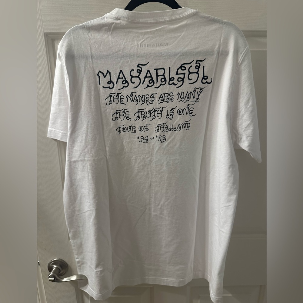 Maharishi white graphic tshirt the art of sak Yant collection